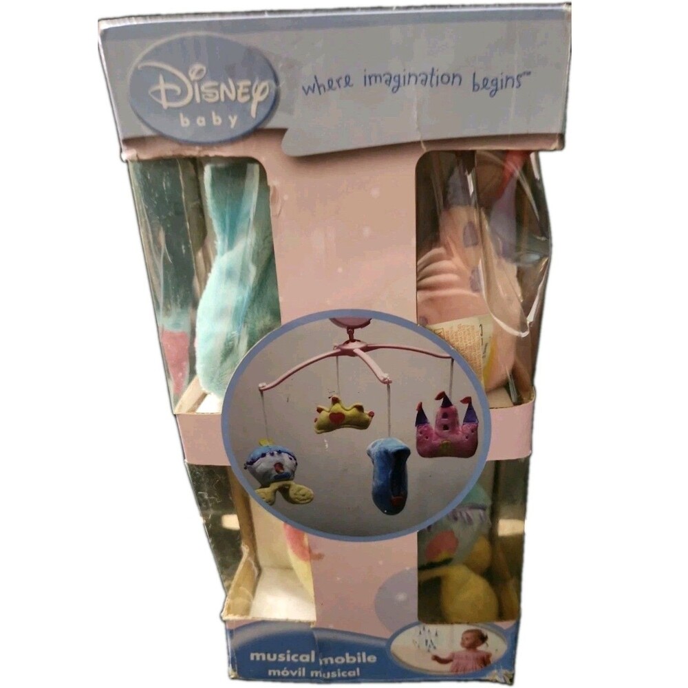 Disney Baby Princess Musical Mobile Early 2000's Cinderella Theme Brahms Lullaby
